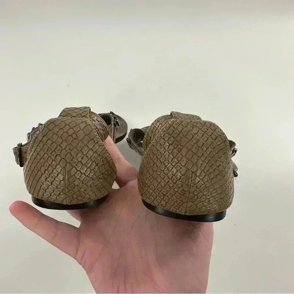 Steve Madden luxe L-Zena sandals size 8 tan faux leather gladiator festival boho - Picture 9 of 14